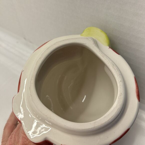 Oneida Snowman Ceramic Cookie Jar with Stocking Hat and Scarf 12" High READ - Picture 9 of 11